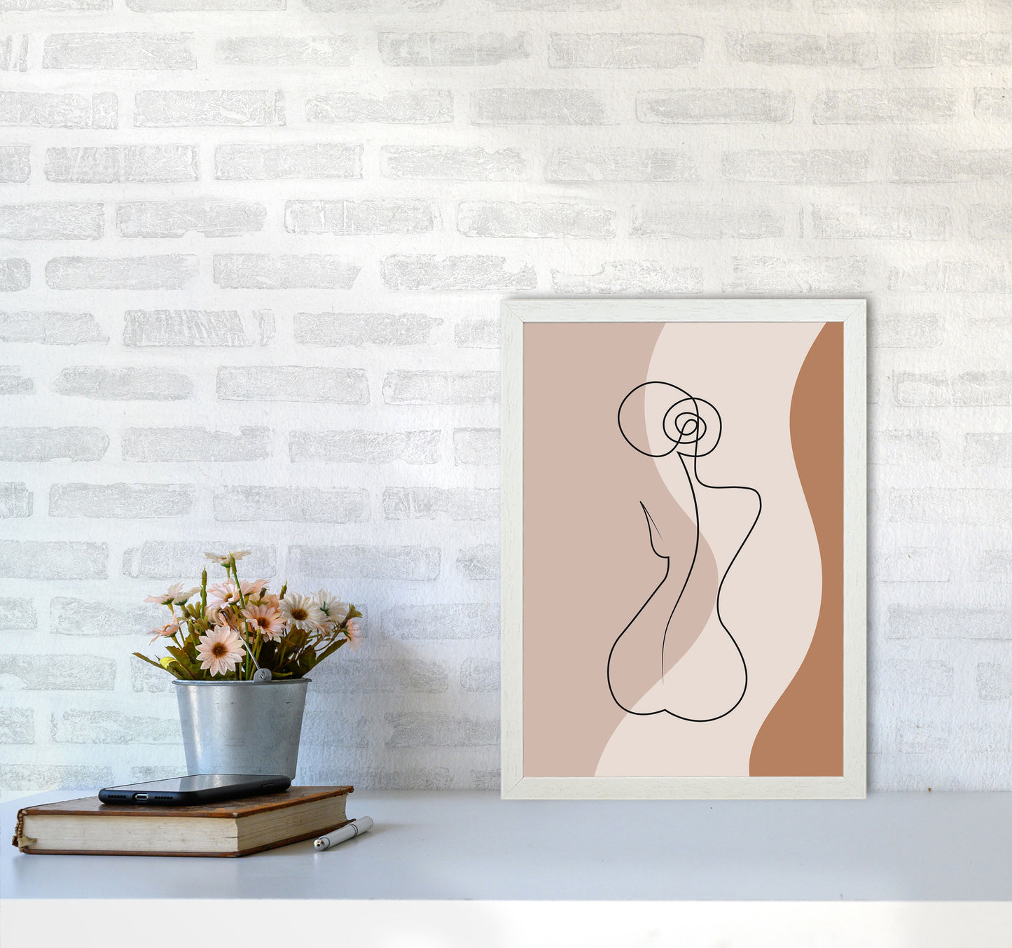 Female Figure I Art Print by Jason Stanley A3 Oak Frame