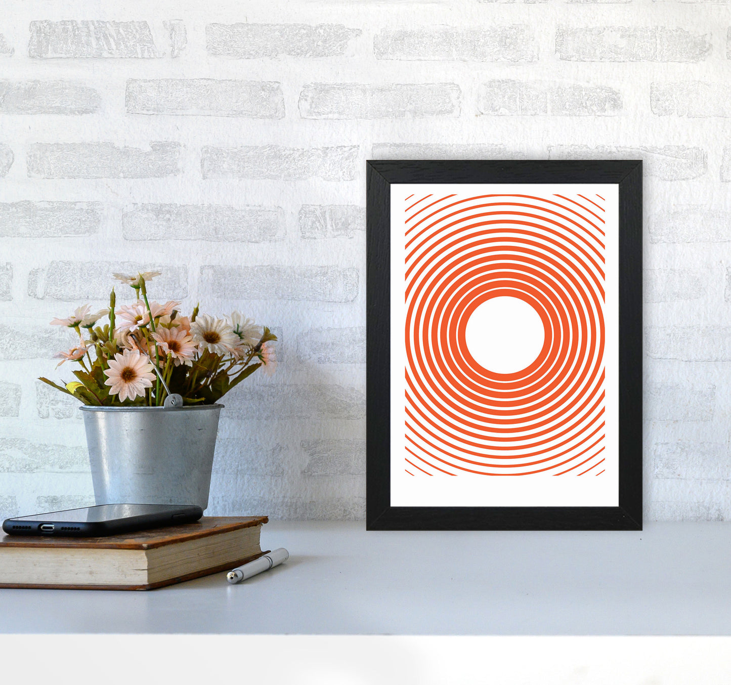 Minimal Geometric Series - 31 Art Print by Jason Stanley A4 White Frame
