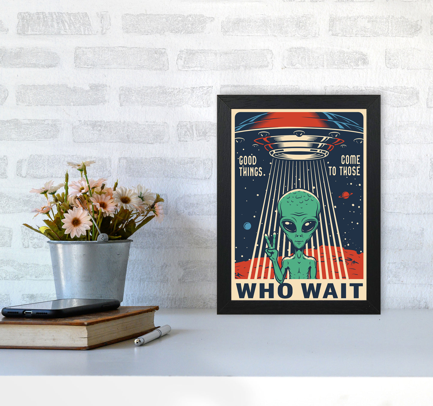 Outer Space Series - #12 Art Print by Jason Stanley A4 White Frame