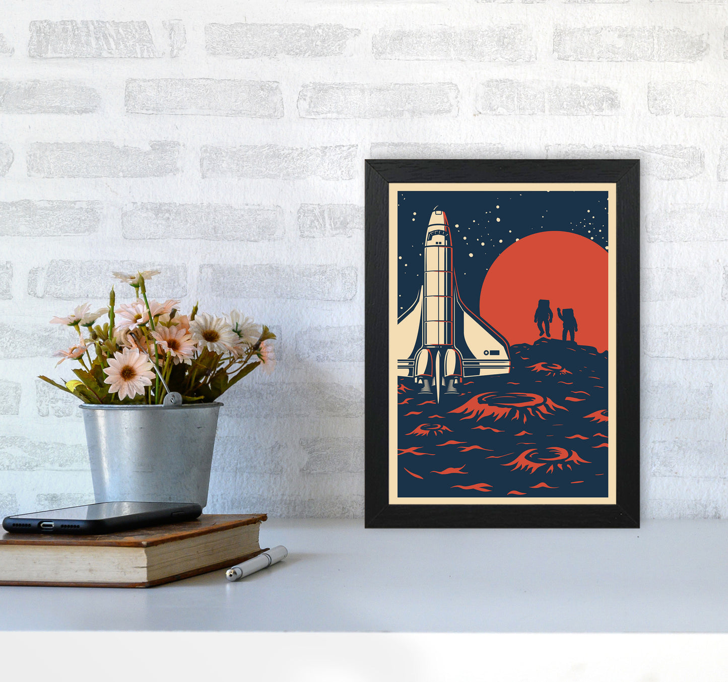 Outer Space Series - #10 Art Print by Jason Stanley A4 White Frame