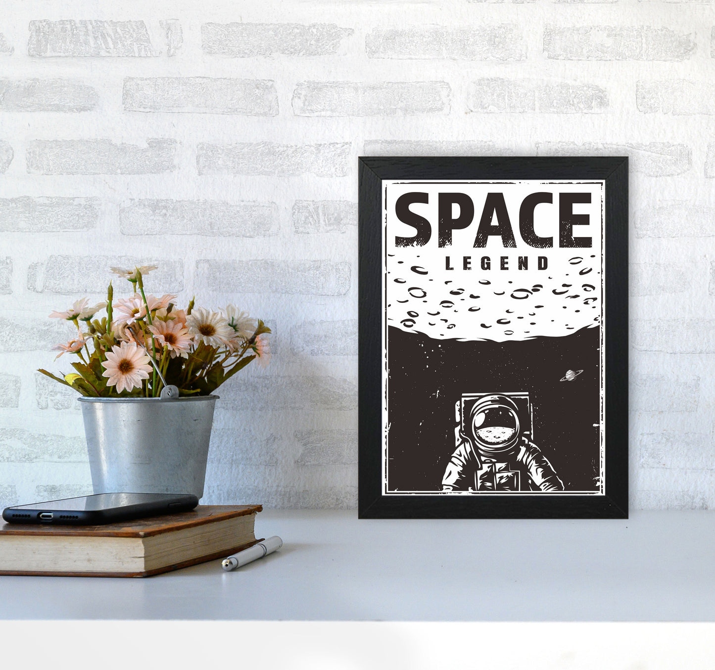 Outer Space Series - #19 Art Print by Jason Stanley A4 White Frame