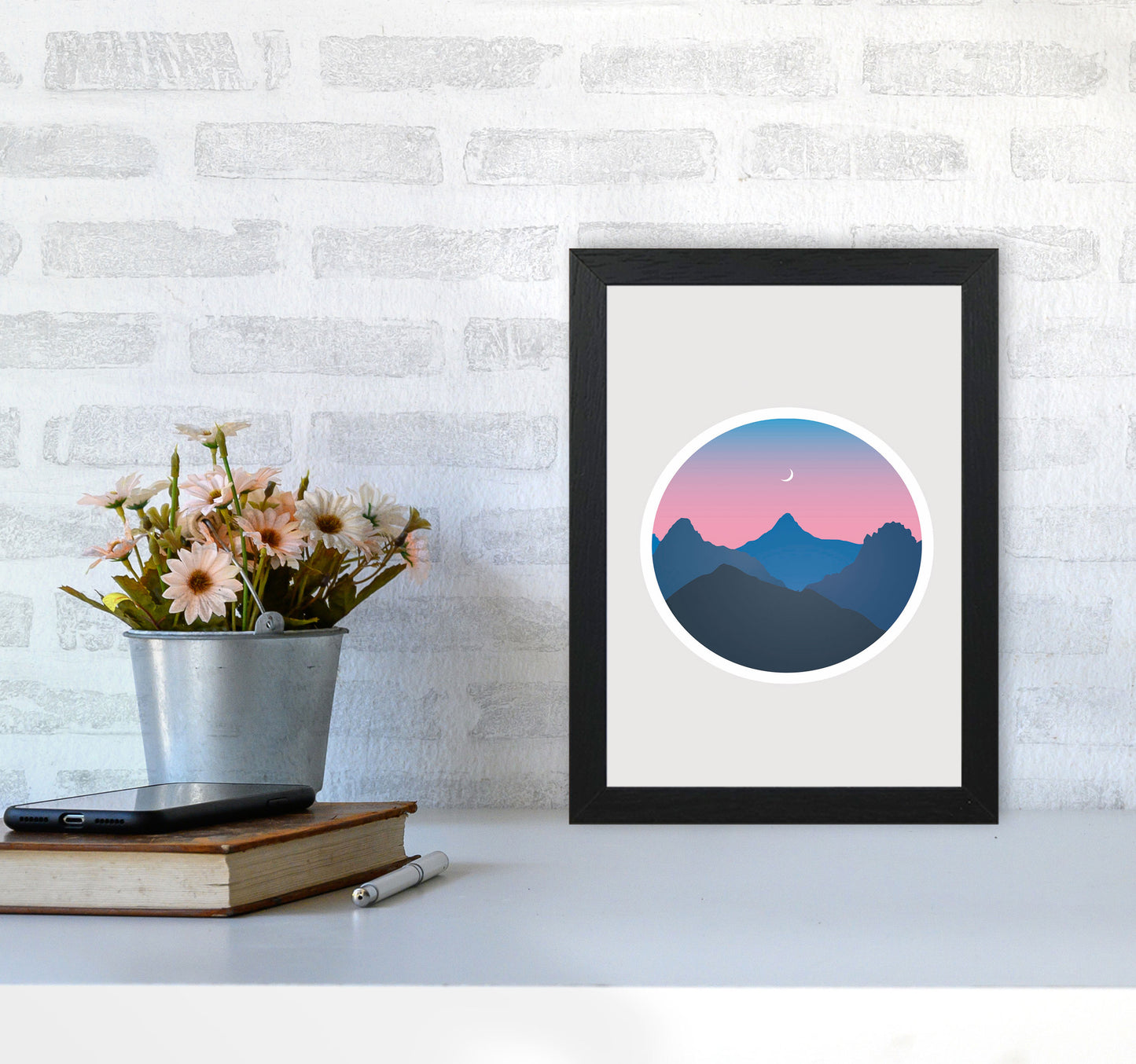 Moody Moonrise Kingdom Art Print by Jason Stanley A4 White Frame