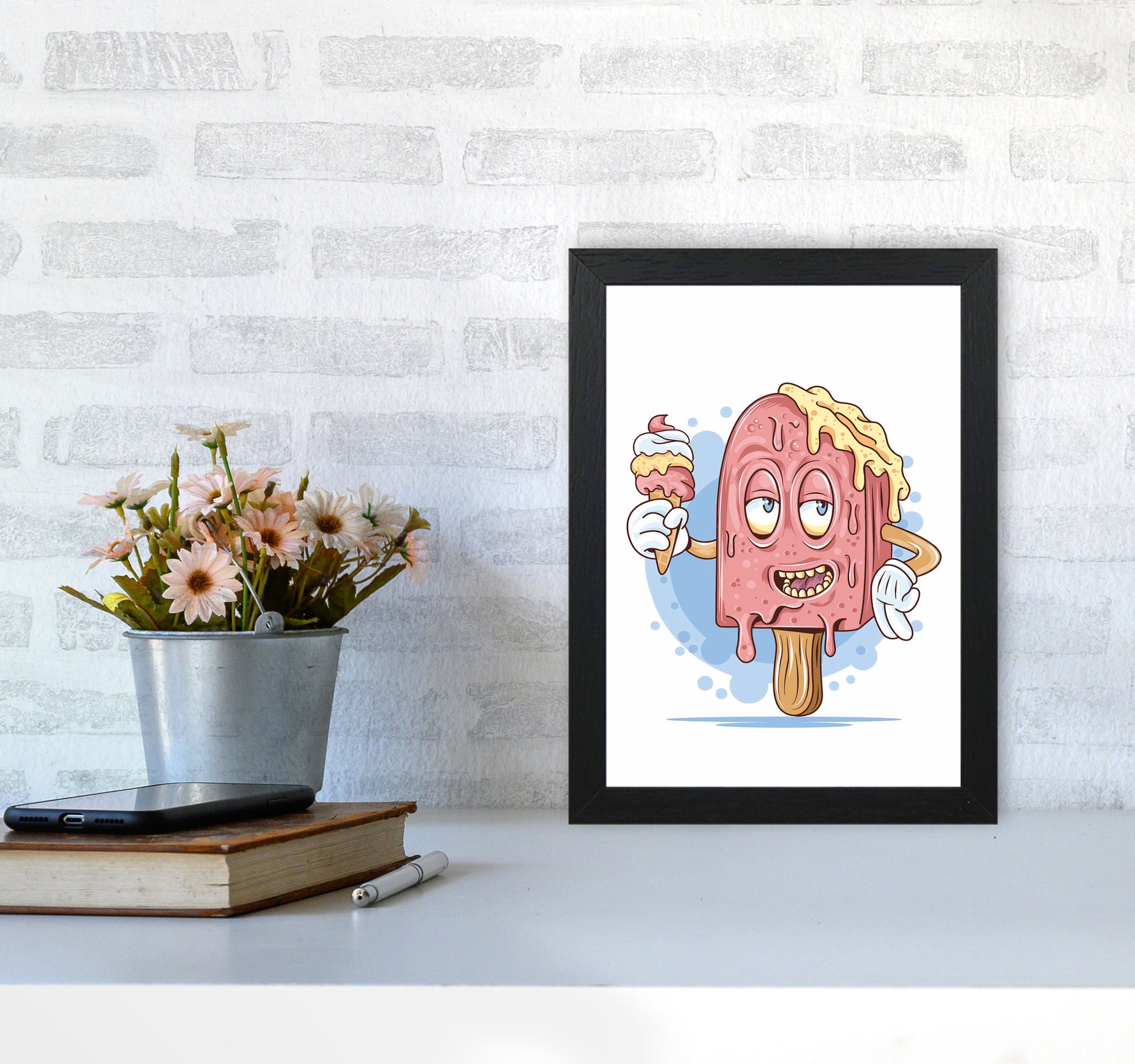 Don'T Let Me Melt Art Print by Jason Stanley A4 White Frame