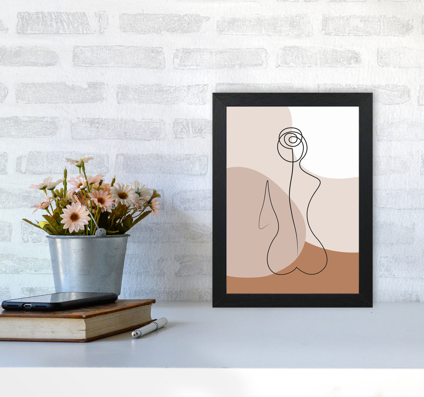 Female Figure III Art Print by Jason Stanley A4 White Frame