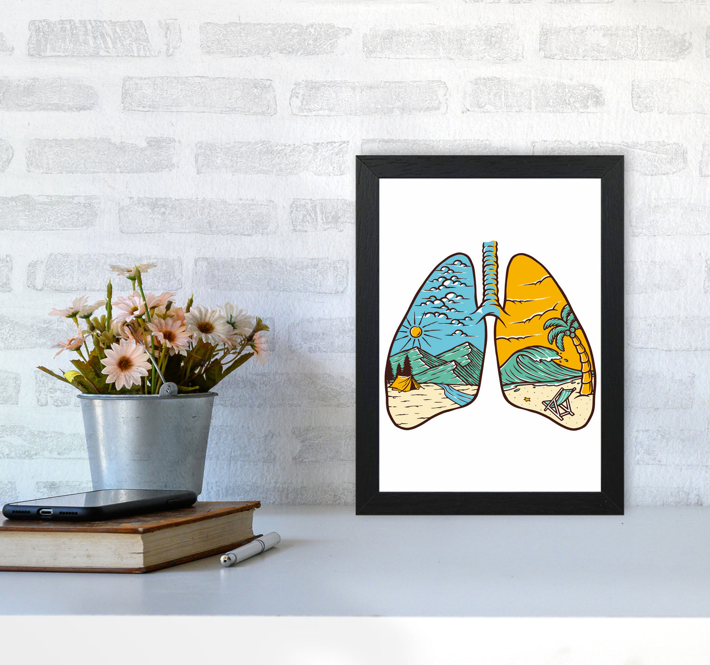 Breathe It All In Art Print by Jason Stanley A4 White Frame