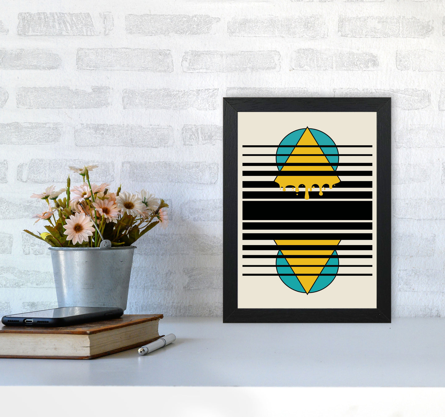 Melting Through Art Print by Jason Stanley A4 White Frame