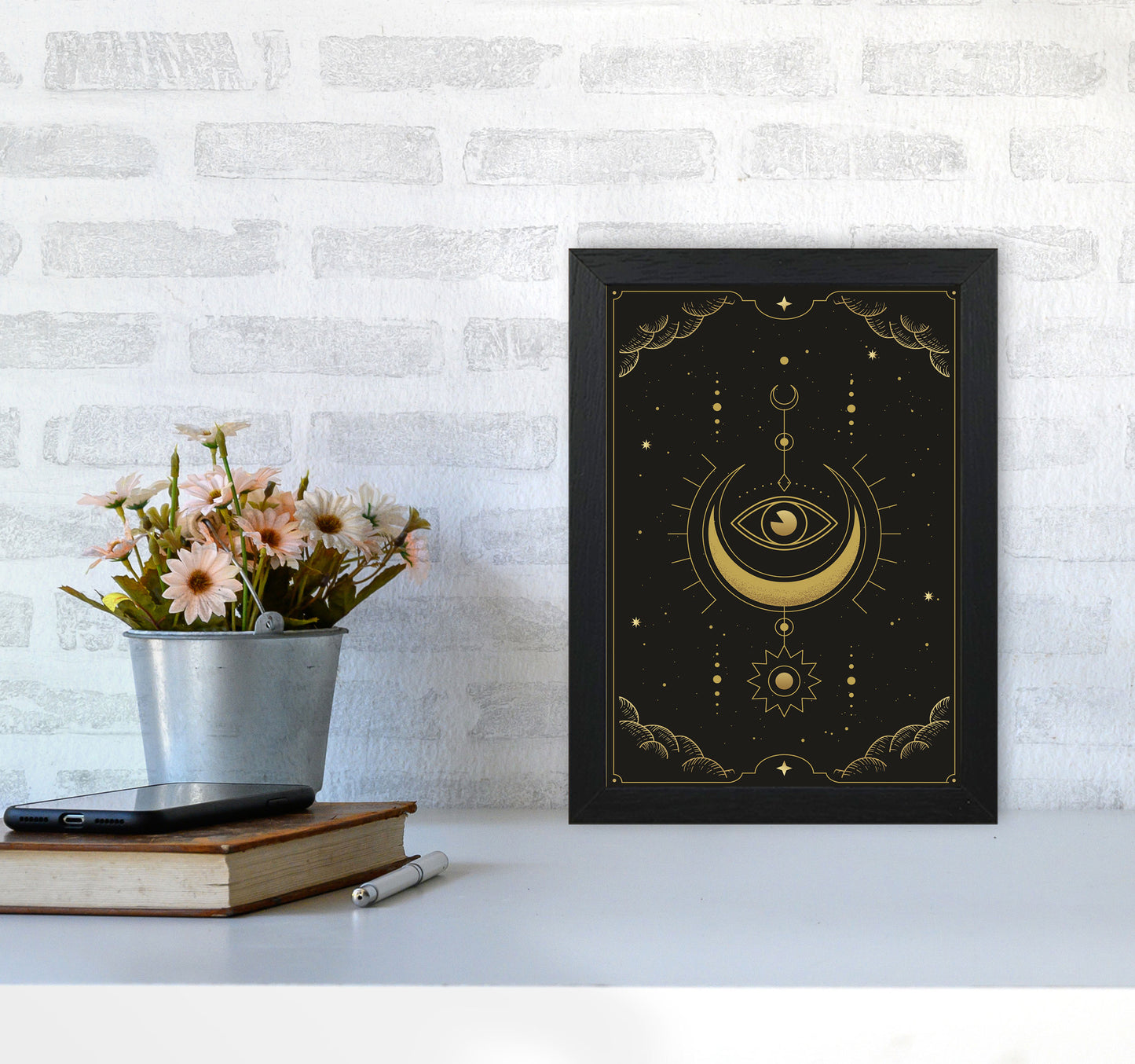 Tarot Card #1 Art Print by Jason Stanley A4 White Frame