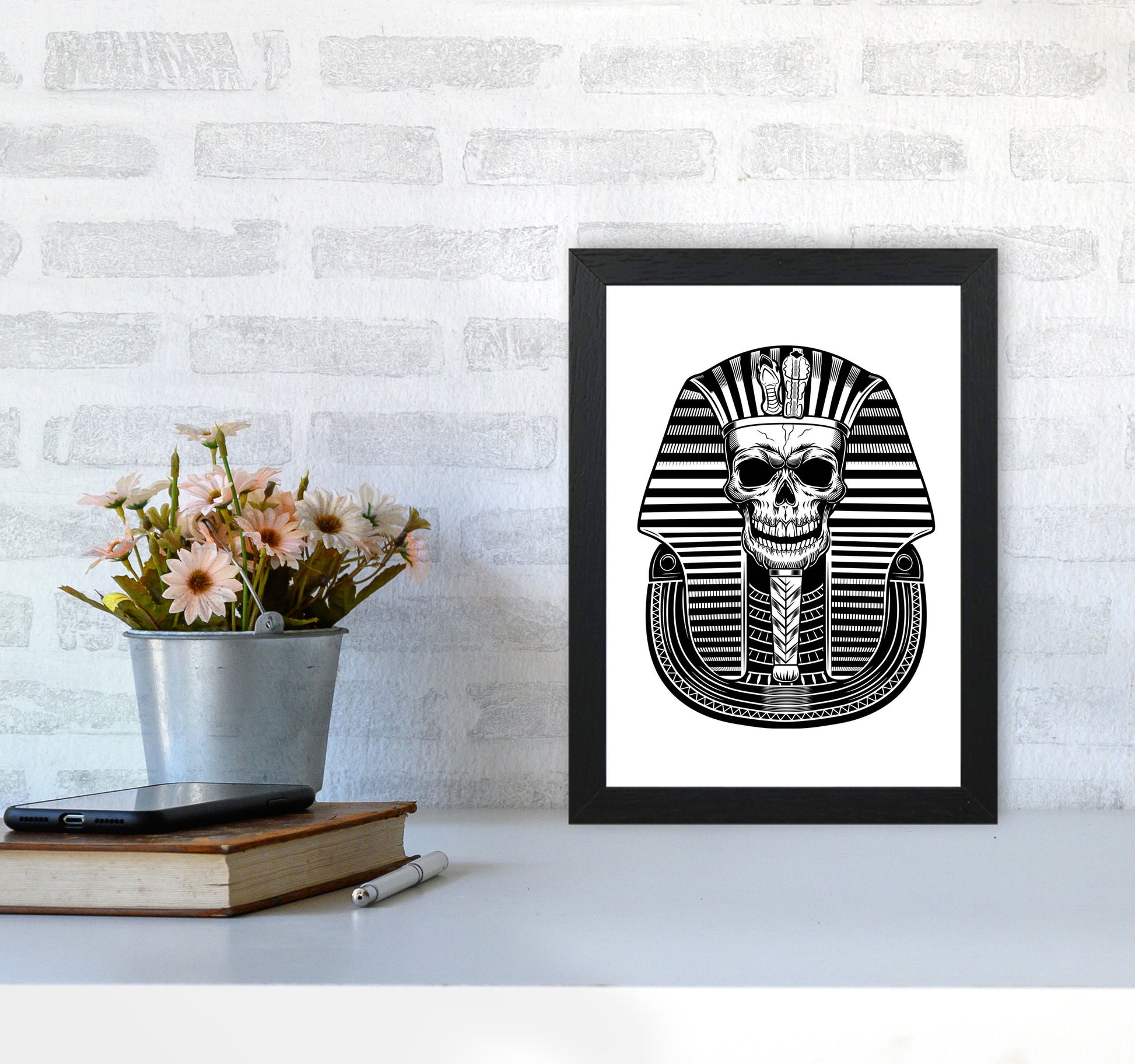 Pharoah Art Print by Jason Stanley A4 White Frame