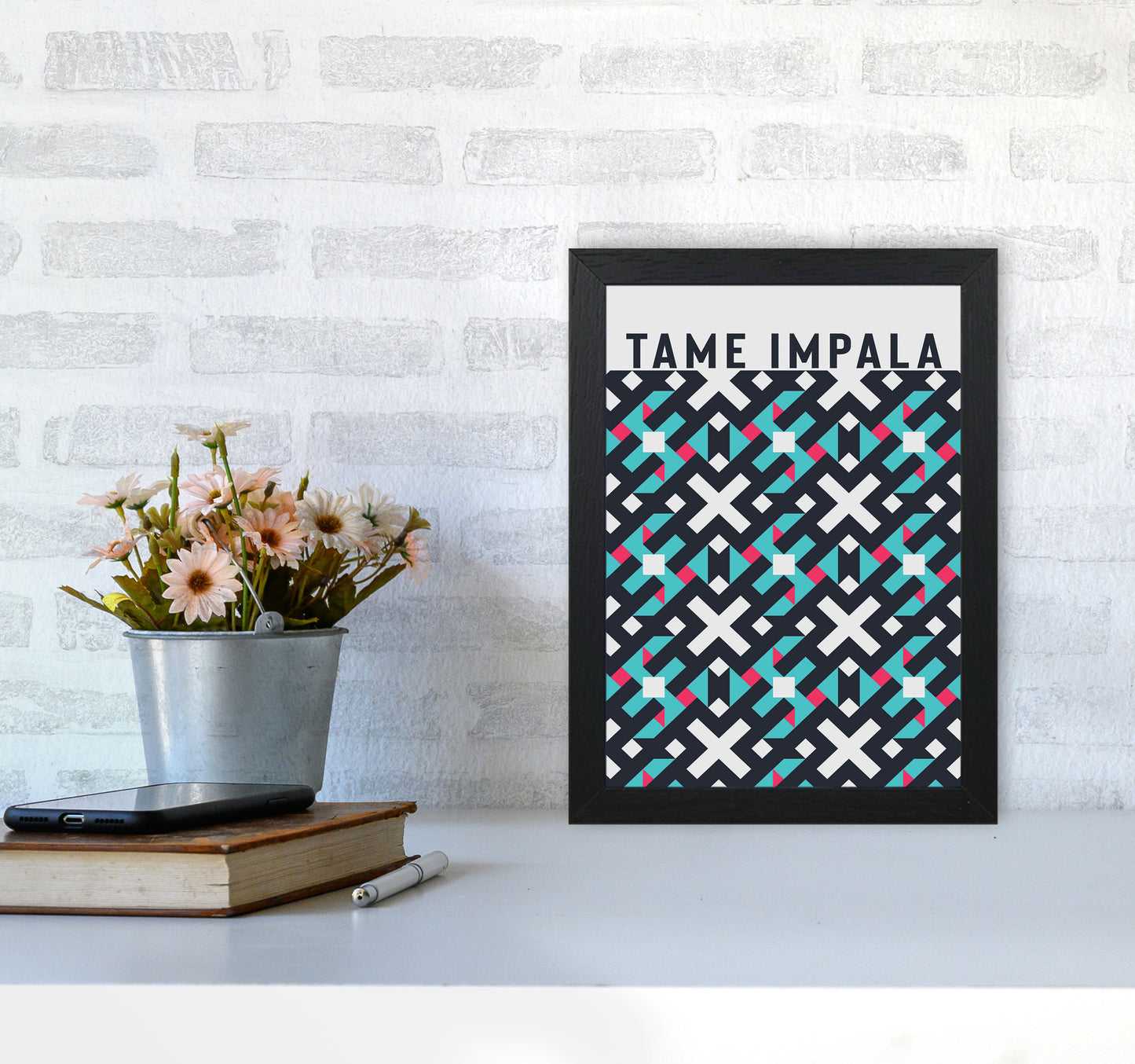 Tame Impala Art Print by Jason Stanley A4 White Frame