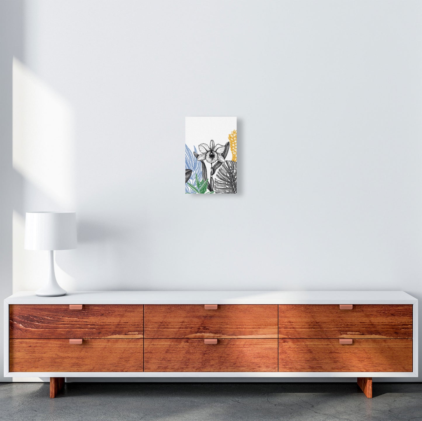 Minimalist Flower Vibes Art Print by Jason Stanley A4 Canvas