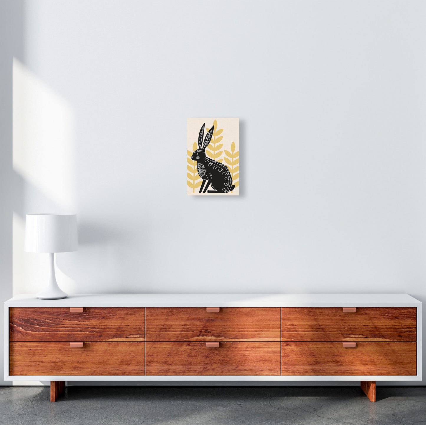 Bunny's Natural Habitat Art Print by Jason Stanley A4 Canvas