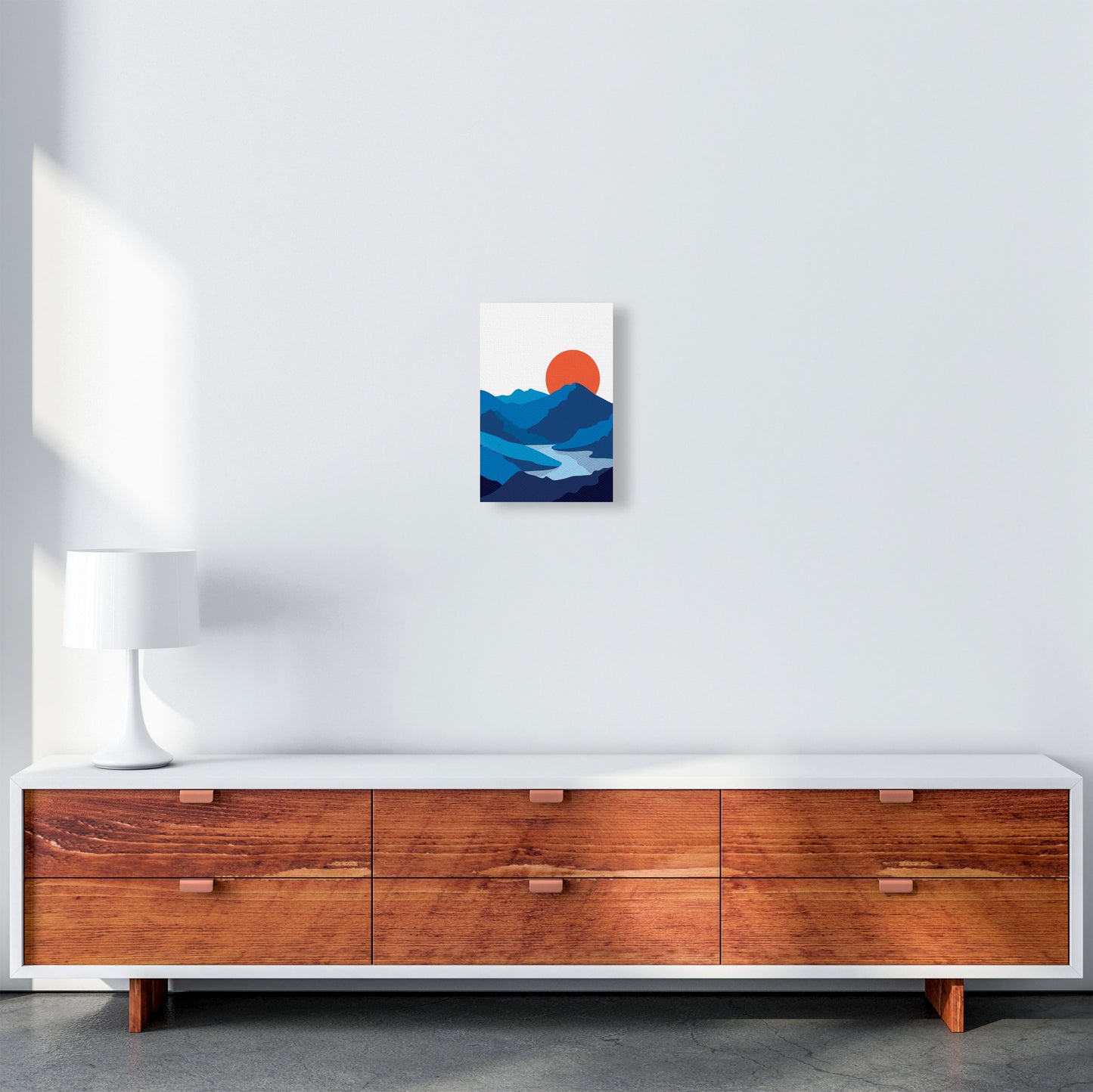 Japanese Mountain Art Print by Jason Stanley A4 Canvas