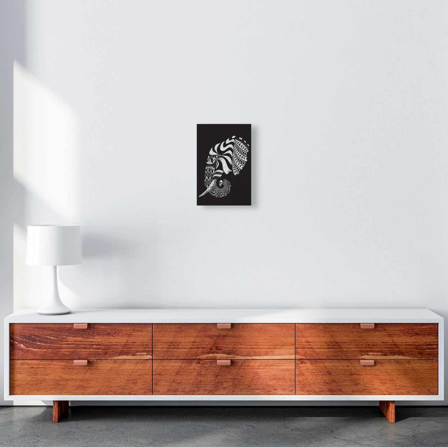 Ornate Elephant II Art Print by Jason Stanley A4 Canvas