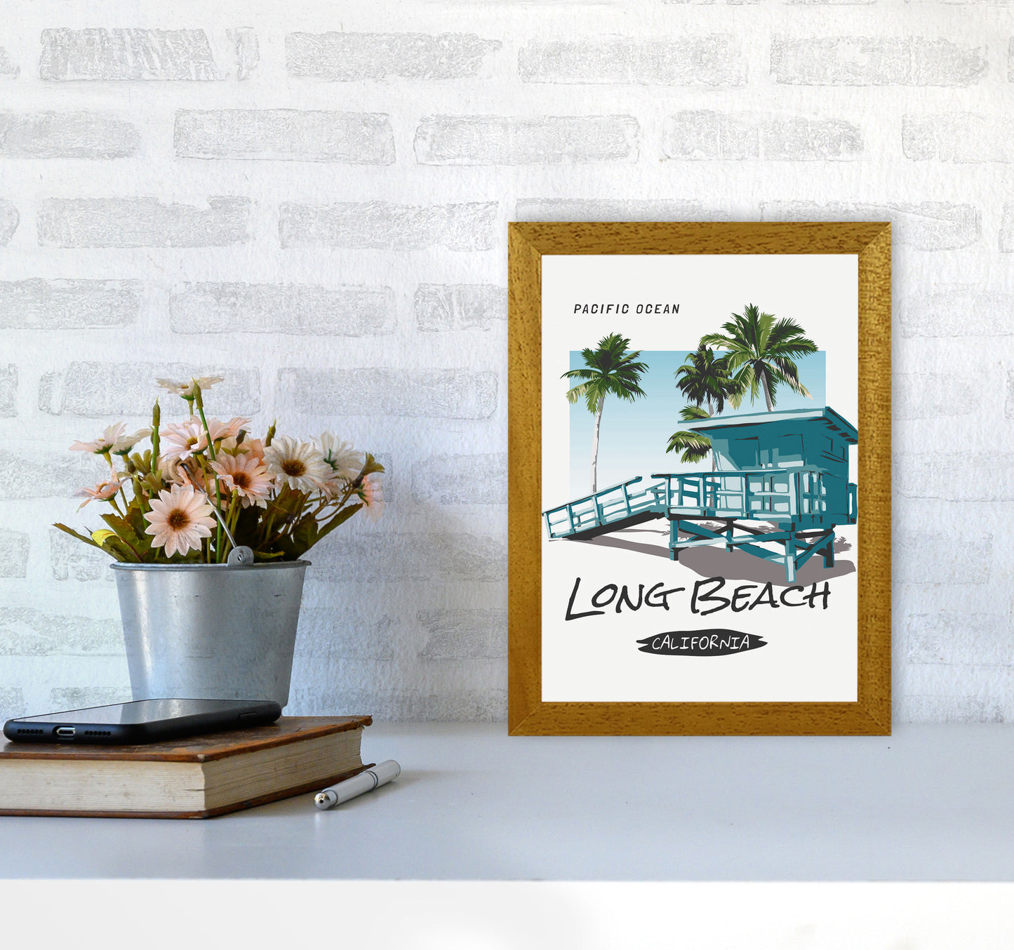 Going, Going, Back, Back, To, Cali, Cali Art Print by Jason Stanley A4 Print Only