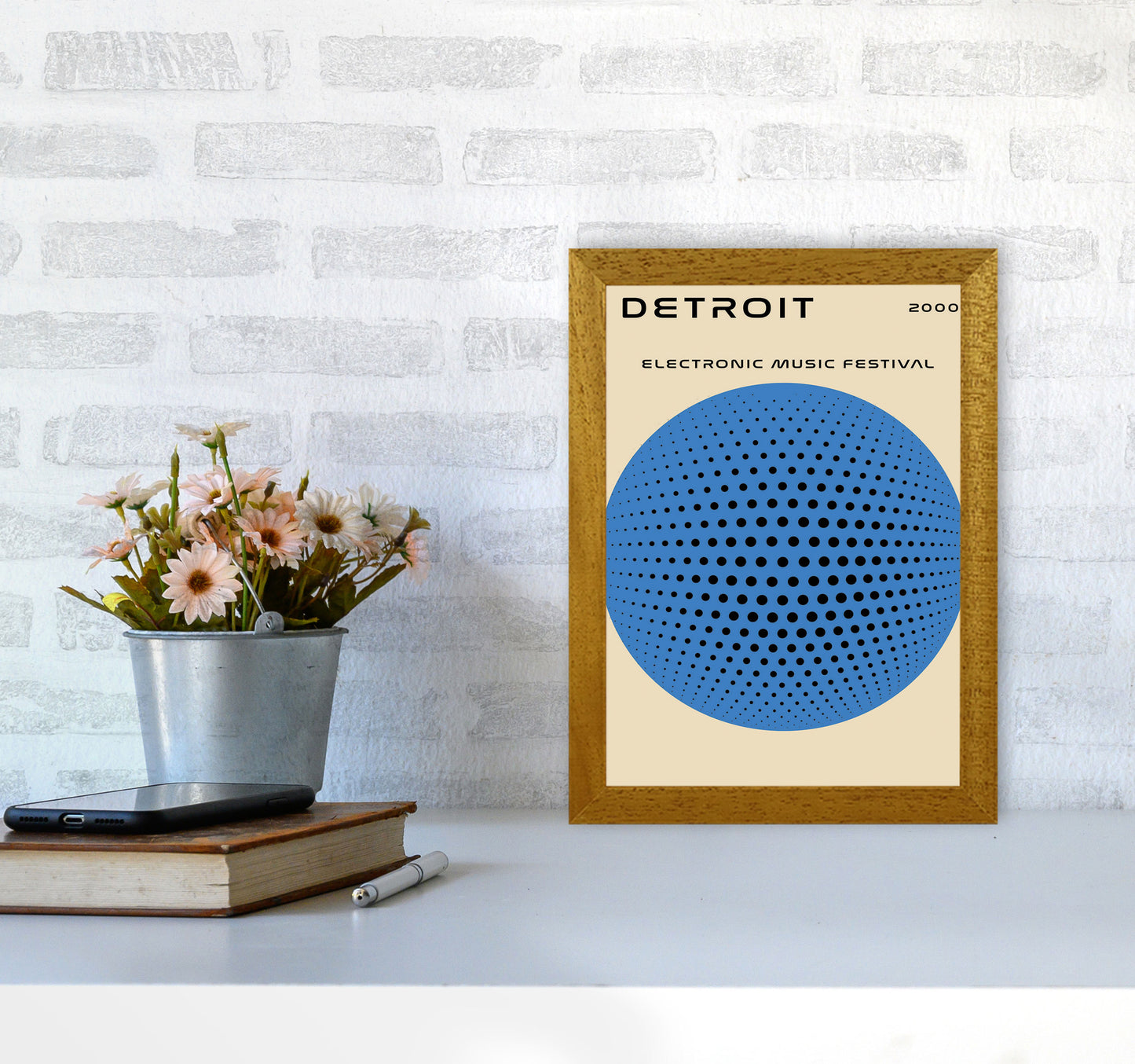 Detroit Electronic Music Festival Art Print by Jason Stanley A4 Print Only