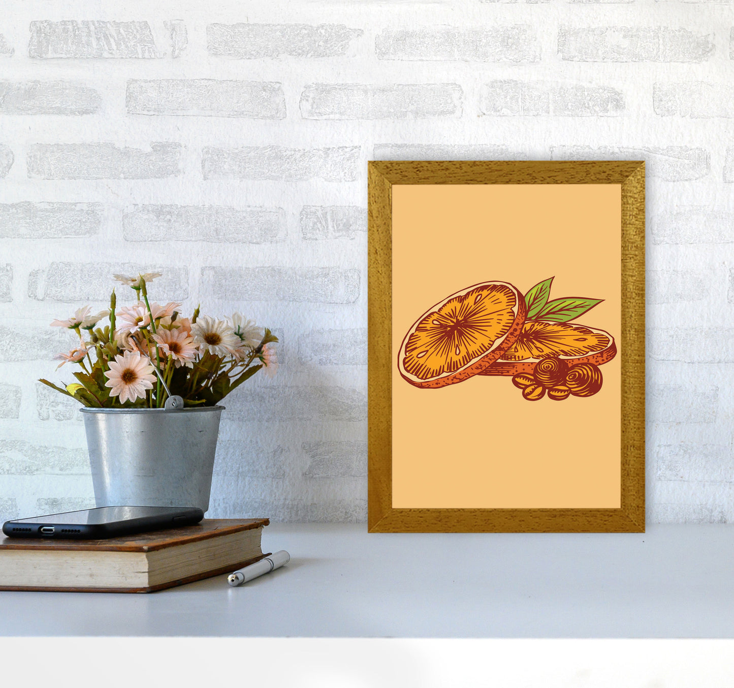 Orange Slices Art Print by Jason Stanley A4 Print Only
