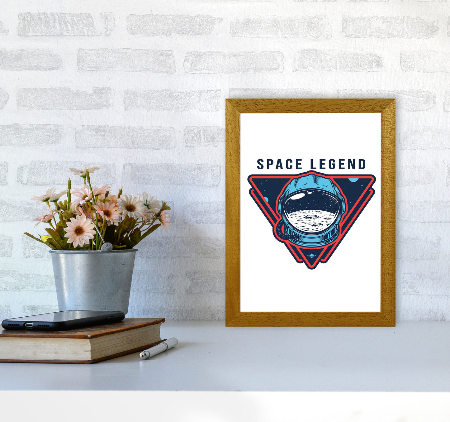 Space Legend Art Print by Jason Stanley A4 Print Only