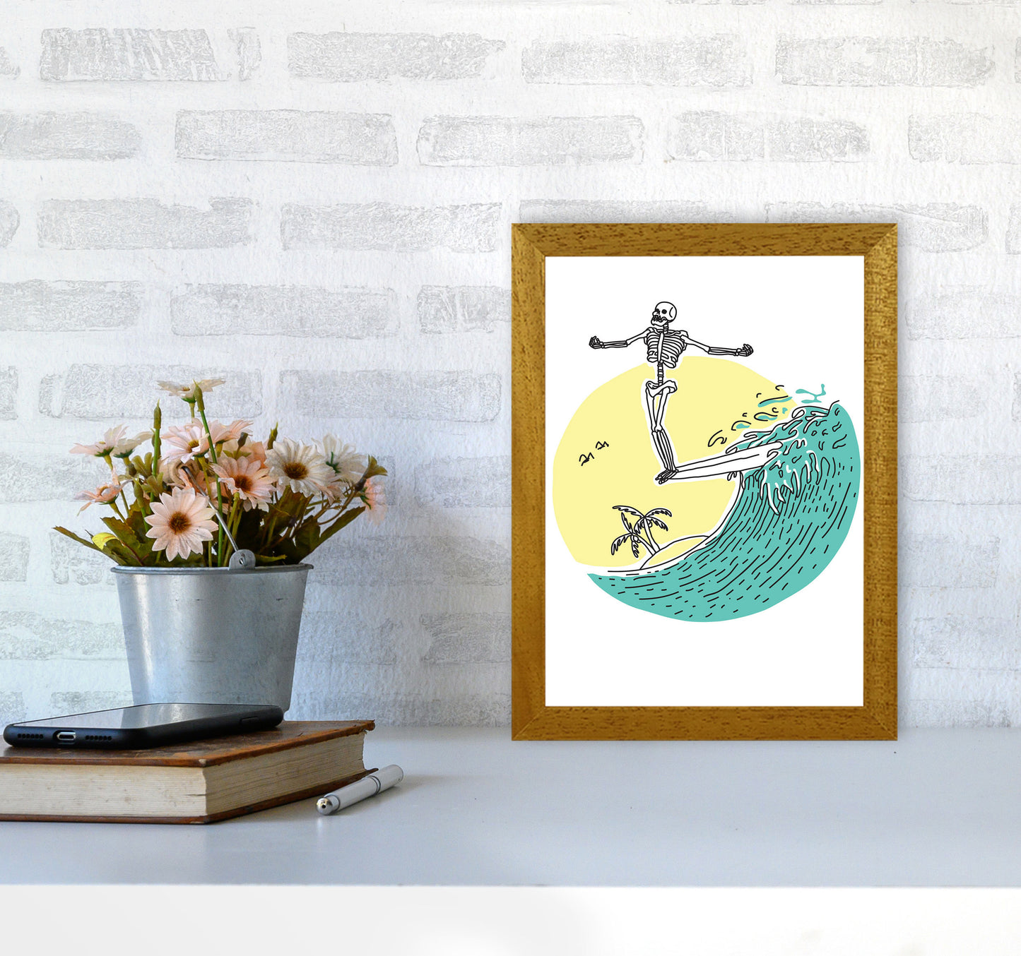 Hang 10 Zen Art Print by Jason Stanley A4 Print Only