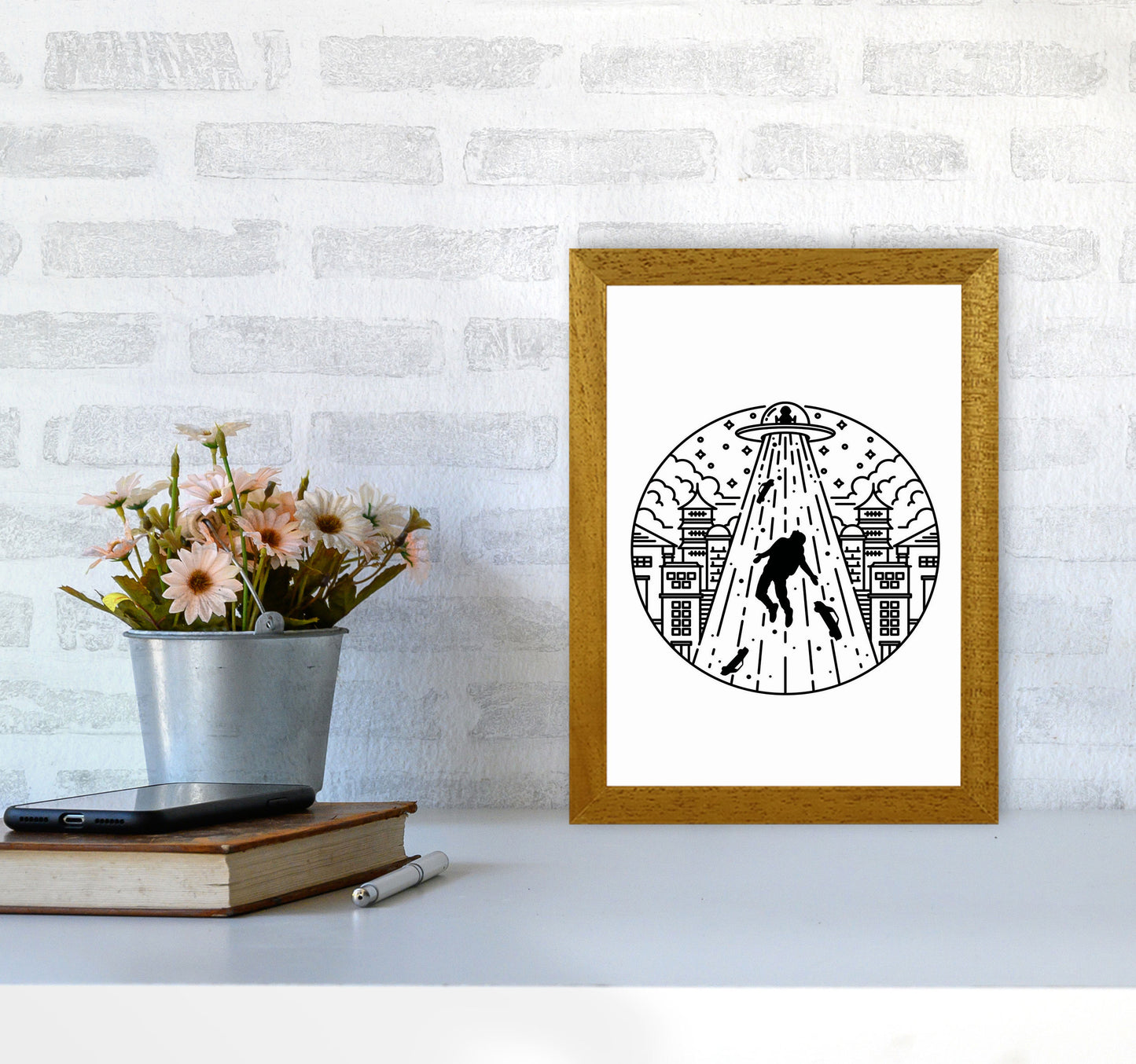 Alien Invasion Art Print by Jason Stanley A4 Print Only