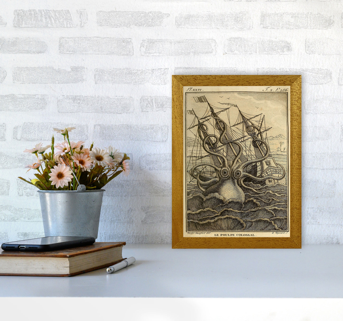 The Great Collossal Octopus Art Print by Jason Stanley A4 Print Only