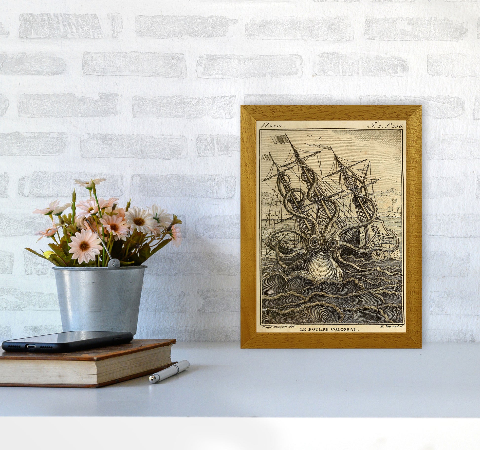 The Great Collossal Octopus Art Print by Jason Stanley A4 Print Only
