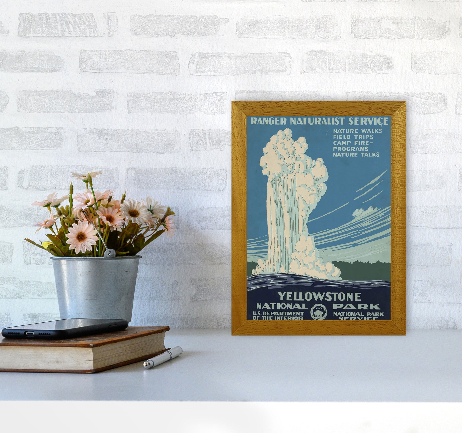 Yellowstone National Park Art Print by Jason Stanley A4 Print Only