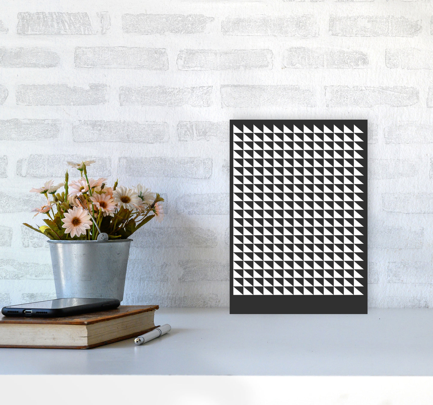 Minimal Geometric Series - 20 Art Print by Jason Stanley A4 Black Frame