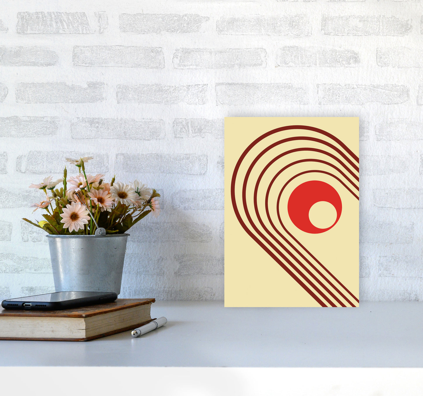 Minimal Geometric Series - 37 Art Print by Jason Stanley A4 Black Frame