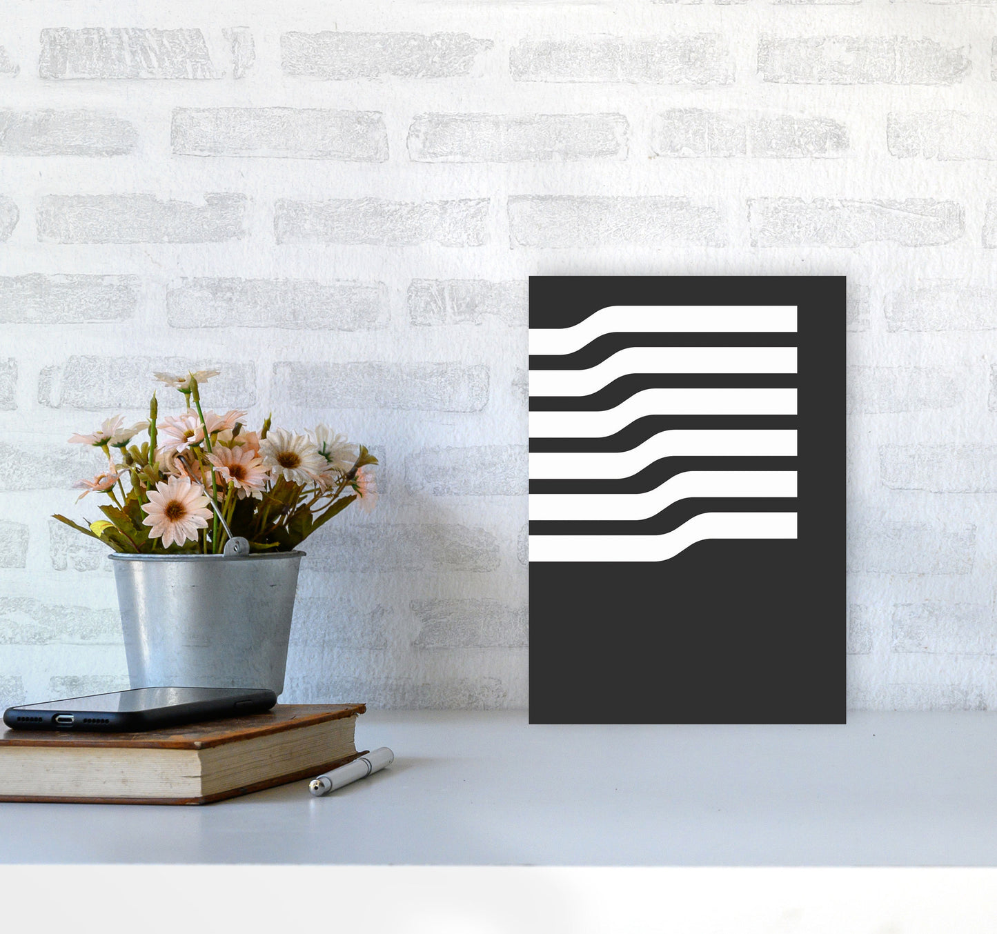 Minimal Geometric Series - 17 Art Print by Jason Stanley A4 Black Frame