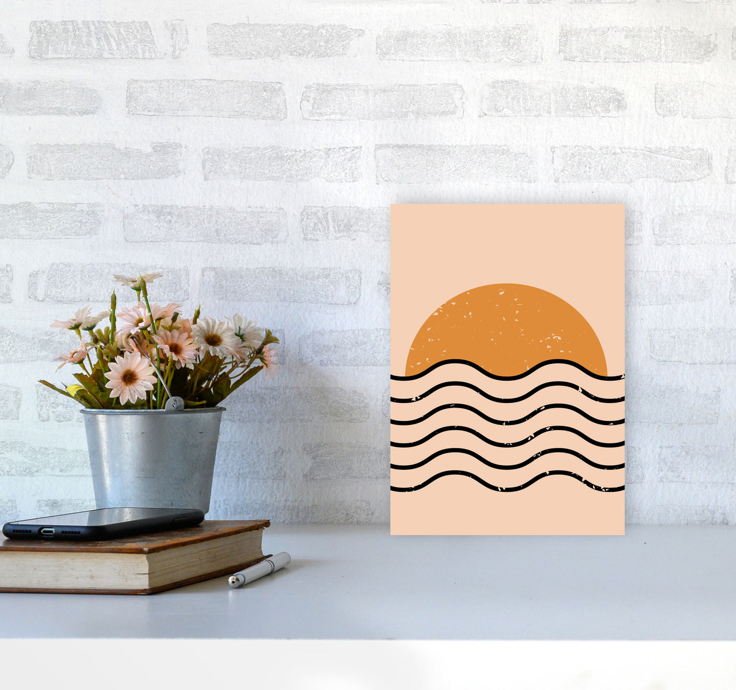 Everything Moves In Waves Art Print by Jason Stanley A4 Black Frame