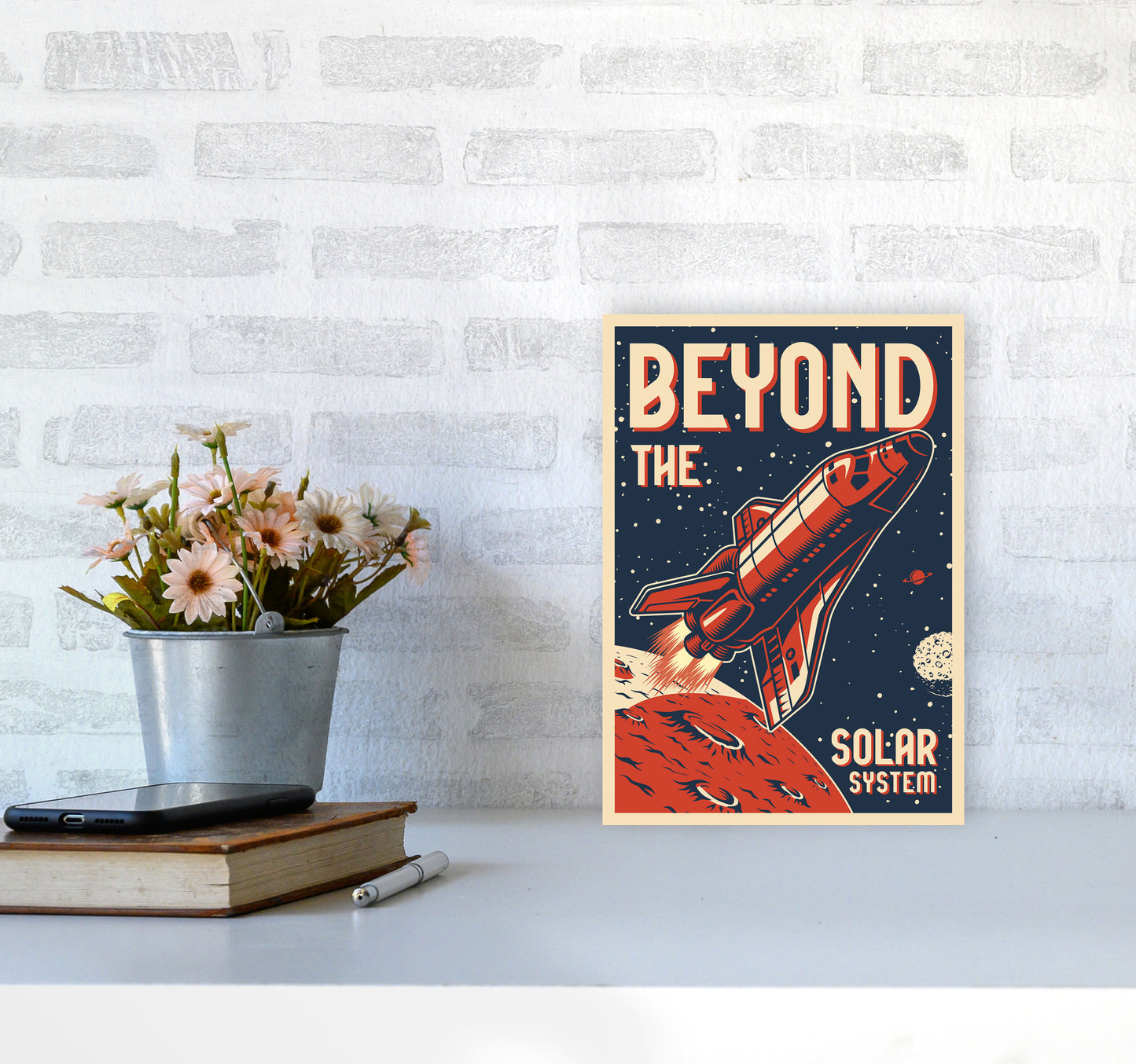 Outer Space Series - #14 Art Print by Jason Stanley A4 Black Frame