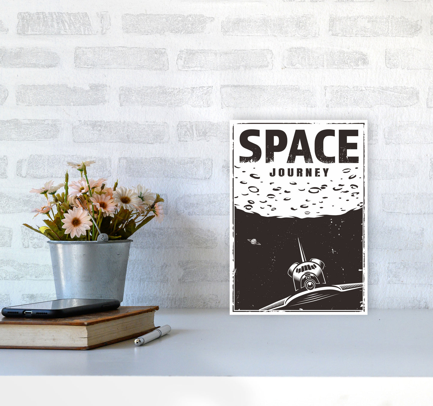 Outer Space Series - #20 Art Print by Jason Stanley A4 Black Frame