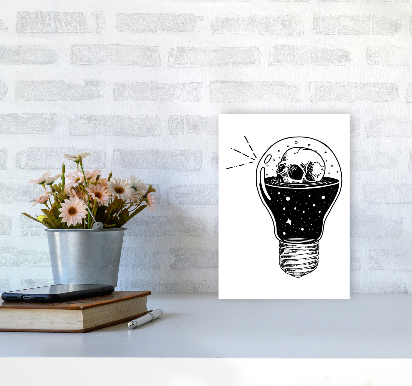 I Think He Had An Idea Art Print by Jason Stanley A4 Black Frame
