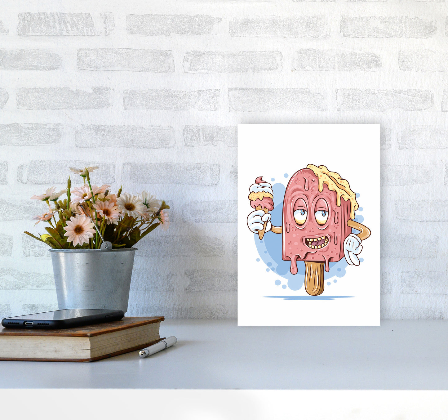 Don'T Let Me Melt Art Print by Jason Stanley A4 Black Frame