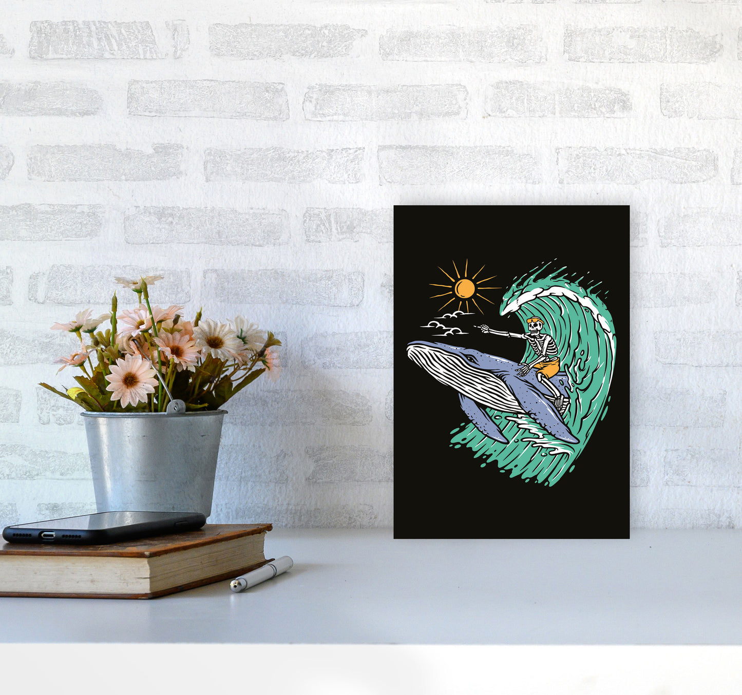 Going Straight! Art Print by Jason Stanley A4 Black Frame