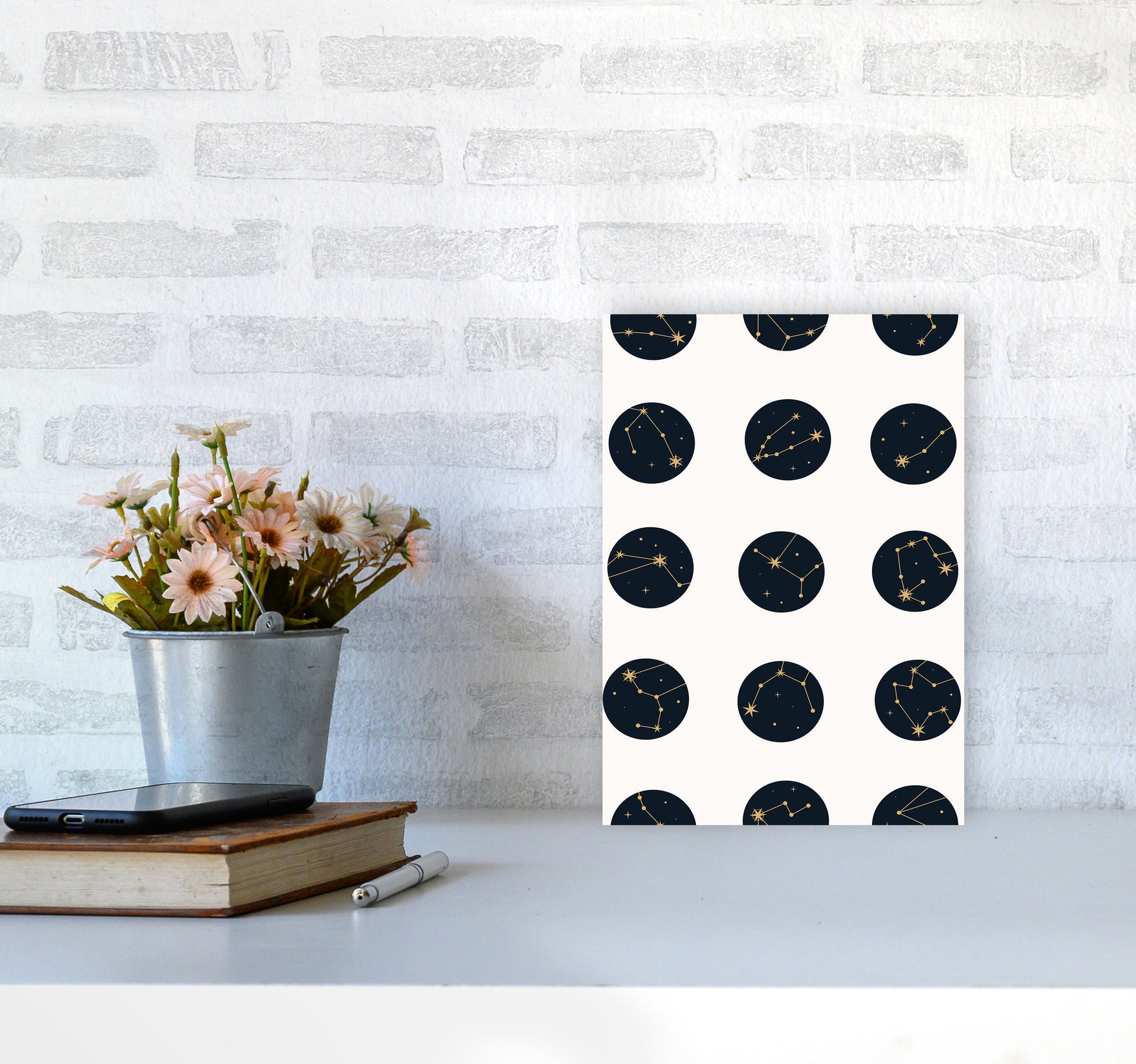 Constellations Art Print by Jason Stanley A4 Black Frame