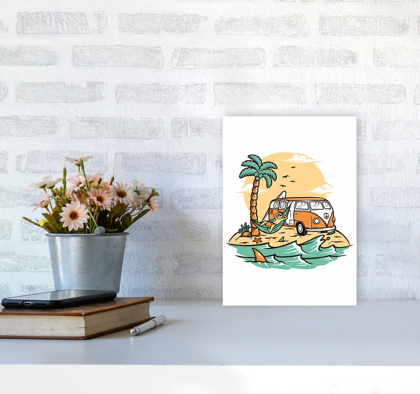 The Good Life Art Print by Jason Stanley A4 Black Frame