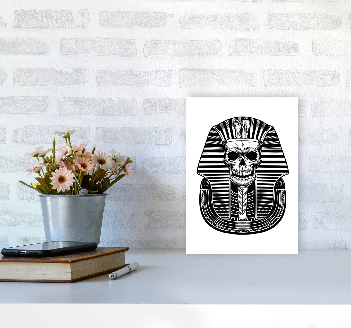 Pharoah Art Print by Jason Stanley A4 Black Frame