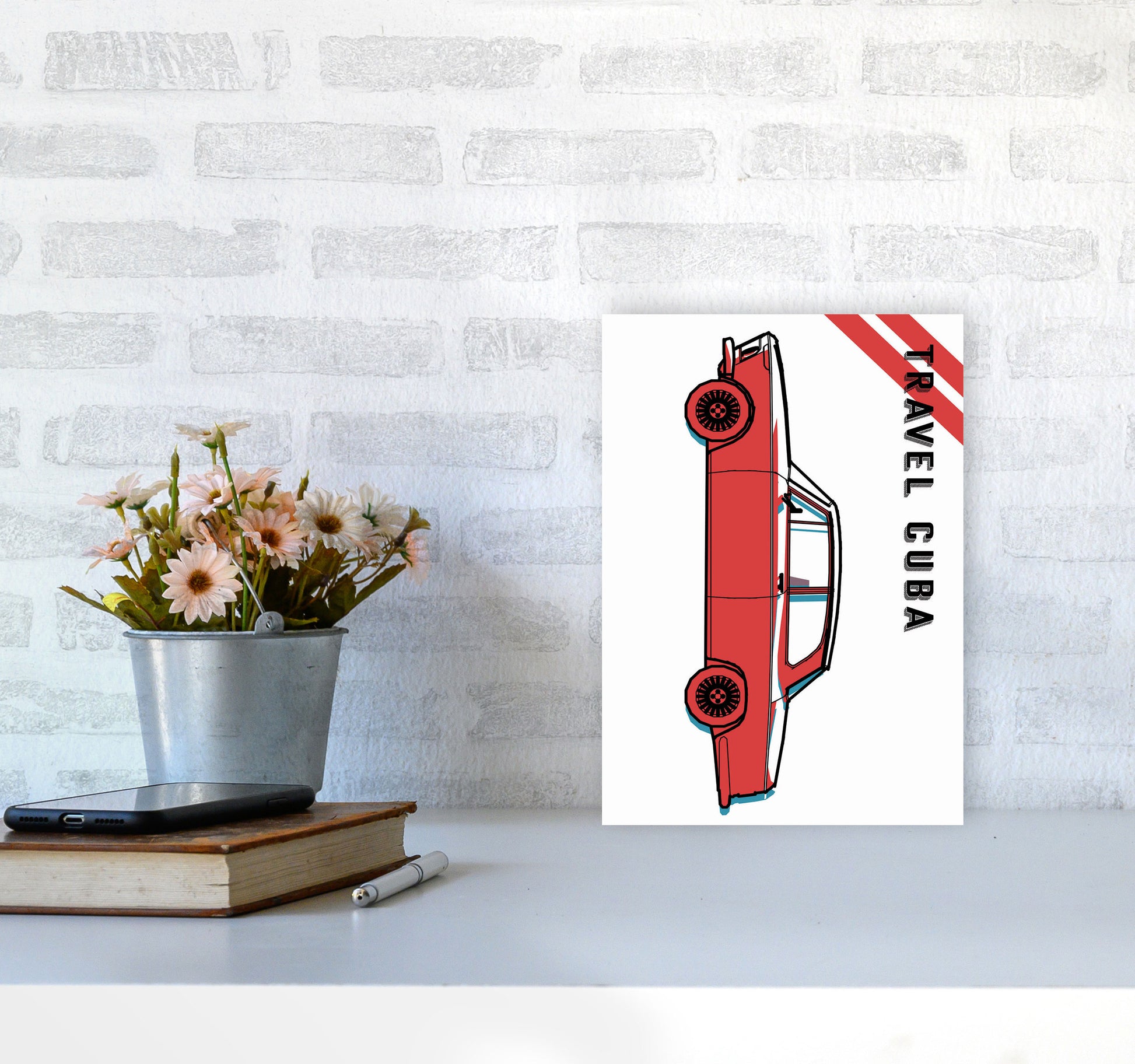 Travel Cuba Art Print by Jason Stanley A4 Black Frame