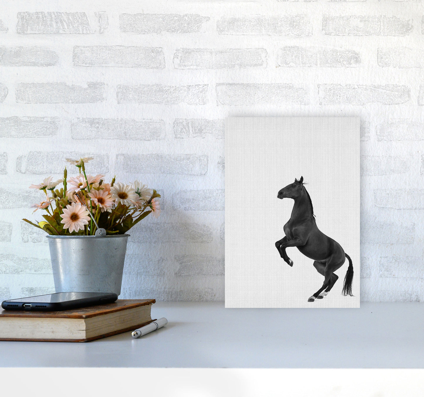 The Dark Horse Rides At Night #2 Art Print by Jason Stanley A4 Black Frame