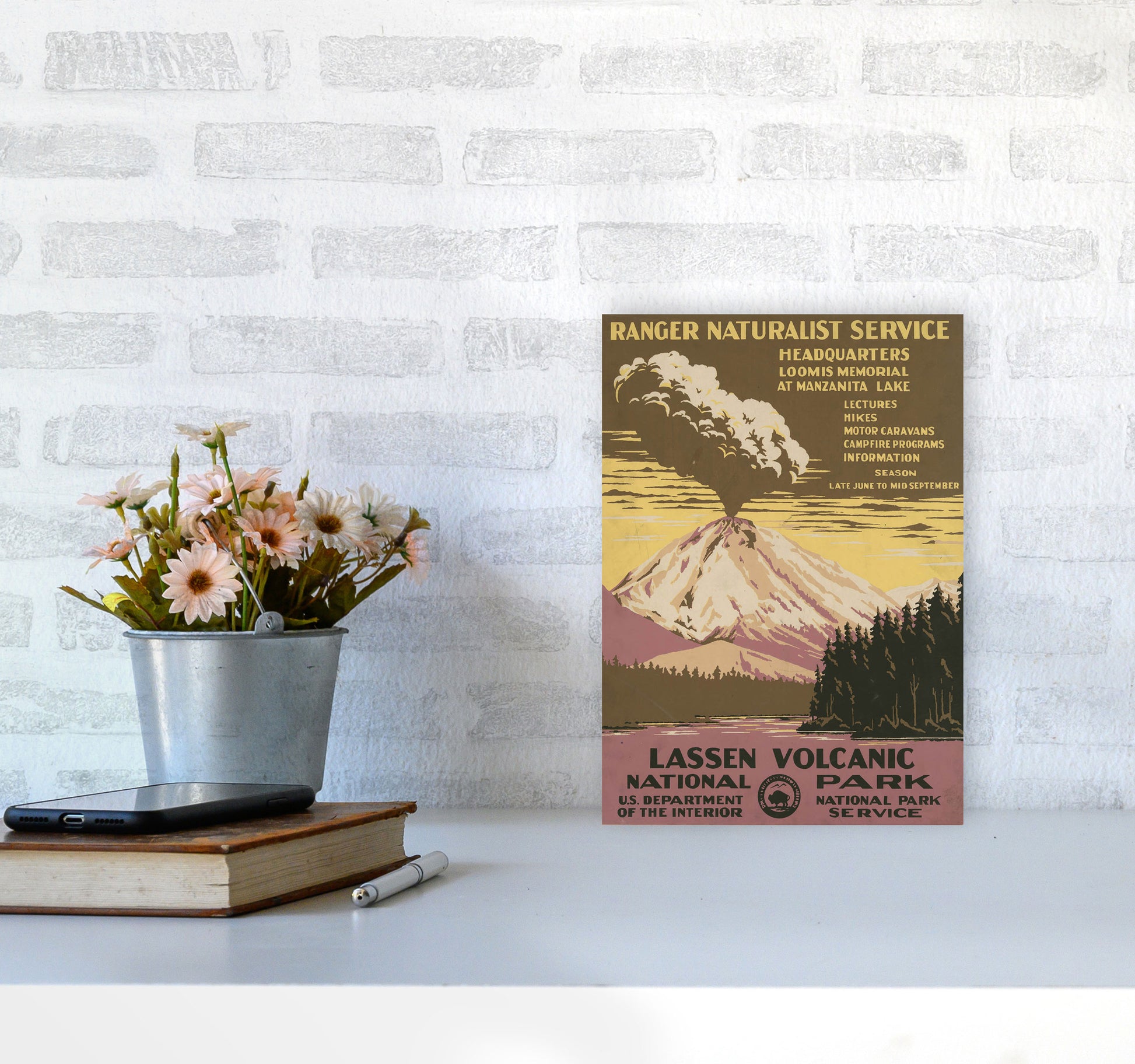 Lassen Volcanic National Park Art Print by Jason Stanley A4 Black Frame