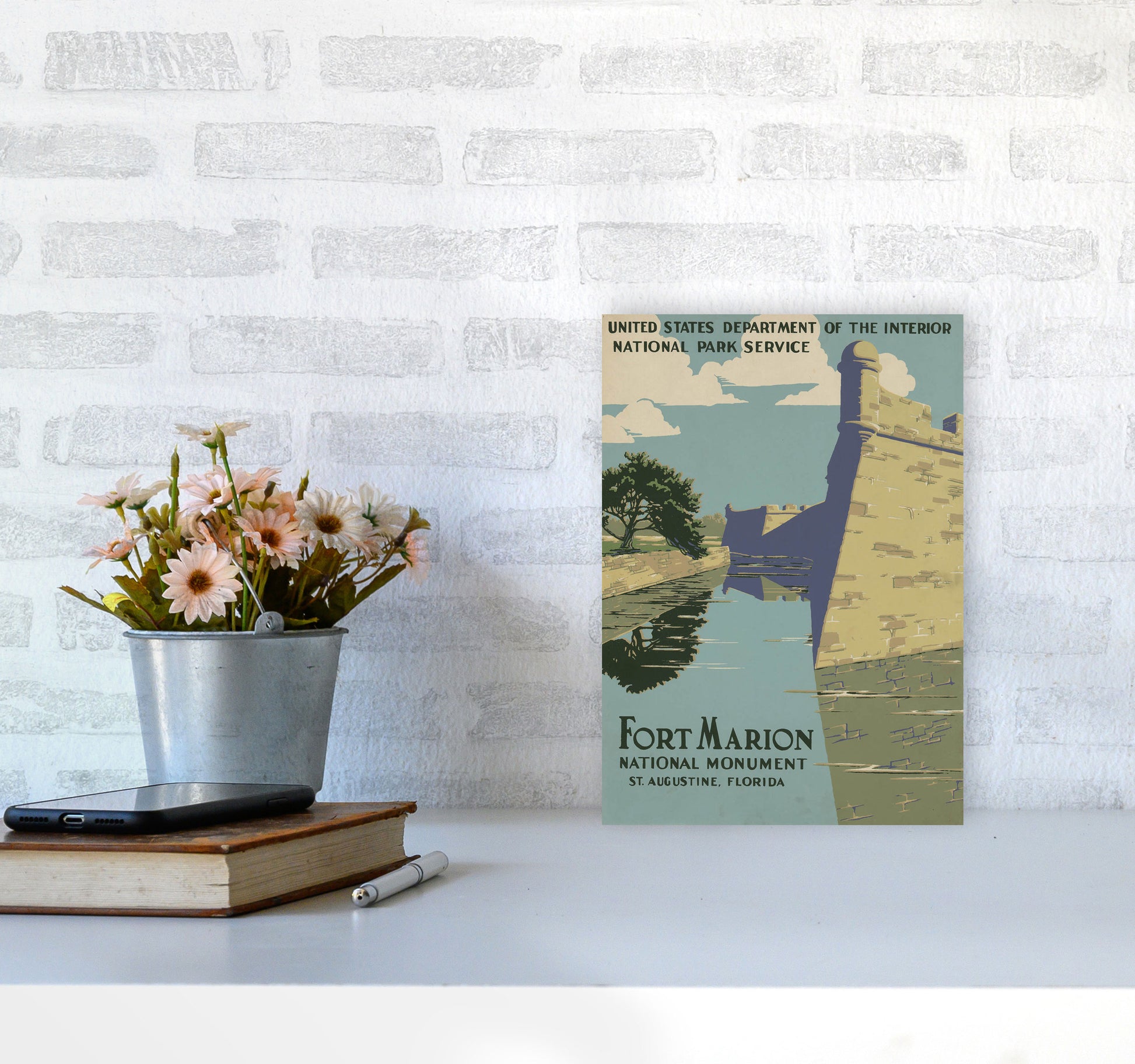 Fort Marion National Park Art Print by Jason Stanley A4 Black Frame