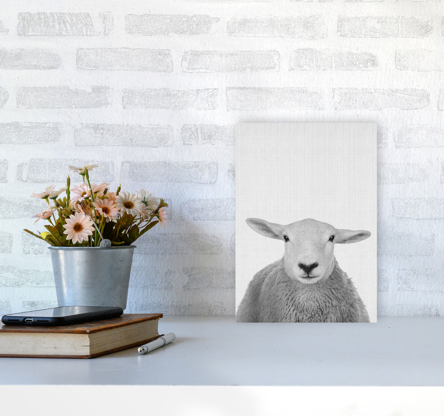 Trust This Wise Sheep Art Print by Jason Stanley A4 Black Frame