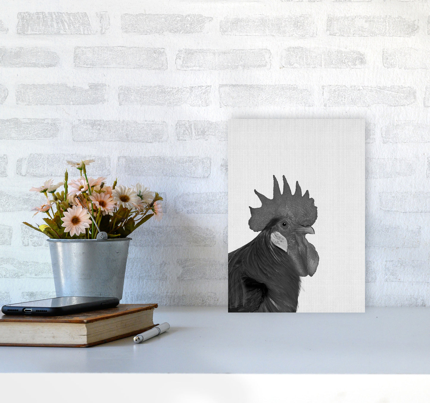 Cock A Doodle Doo Art Print by Jason Stanley A4 Black Frame