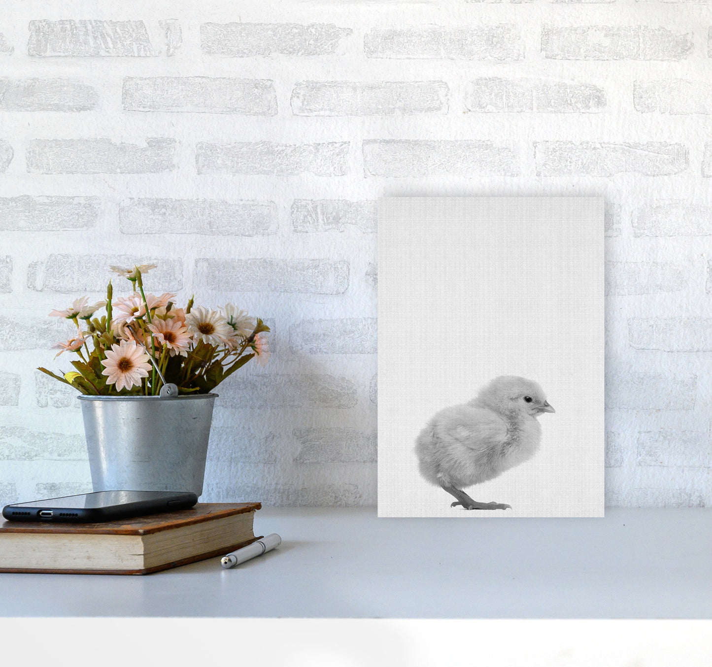 2X3_Chick Art Print by Jason Stanley A4 Black Frame