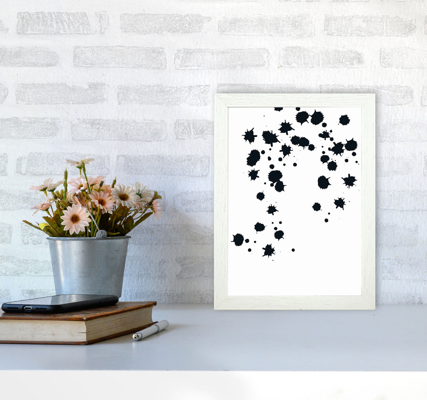 Minimal Geometric Series - 46 Art Print by Jason Stanley A4 Oak Frame