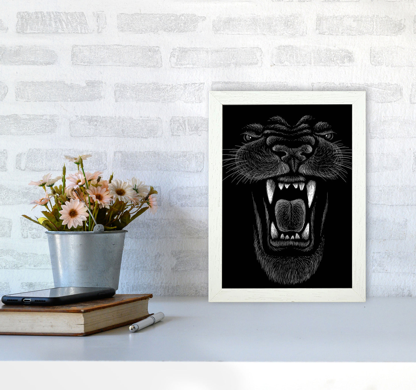 Up Close And Personal Art Print by Jason Stanley A4 Oak Frame