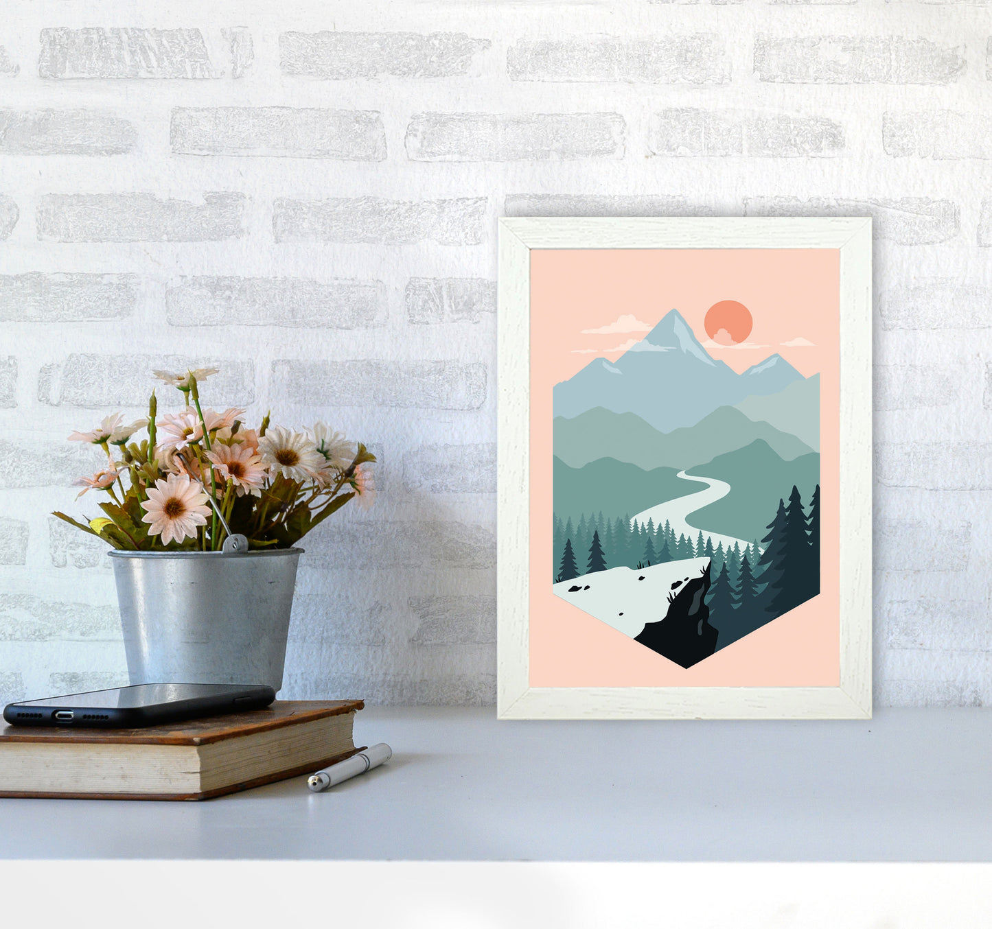 Get Out There Art Print by Jason Stanley A4 Oak Frame