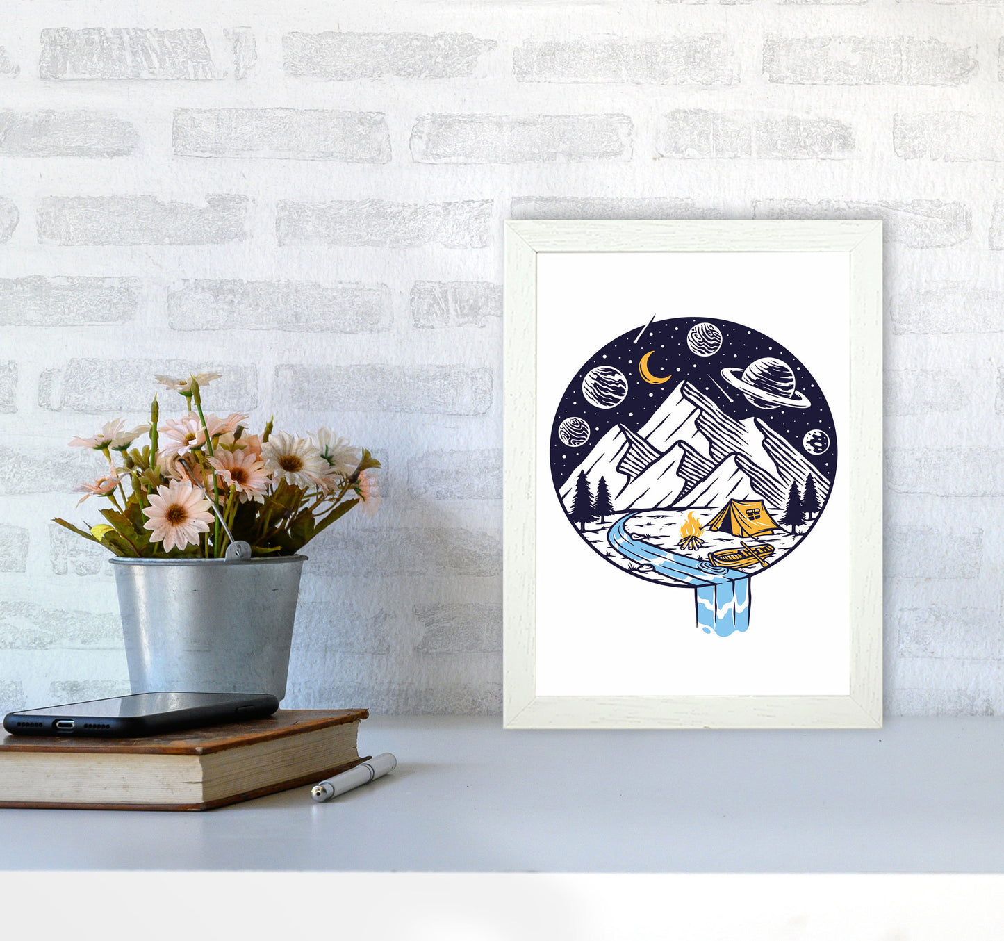 This Is Life Art Print by Jason Stanley A4 Oak Frame