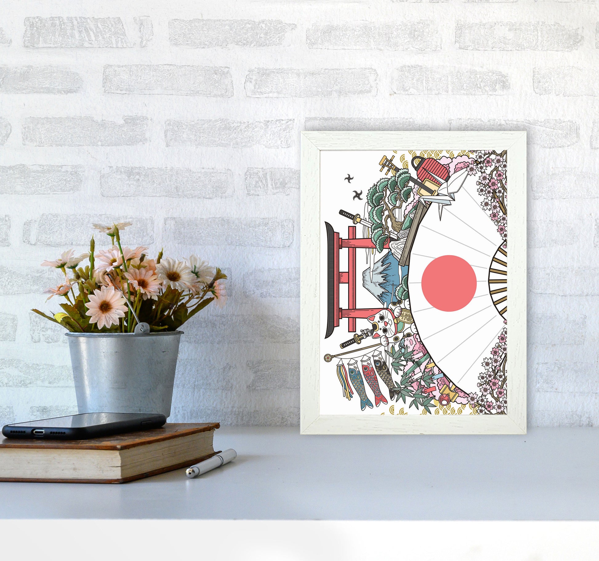 All Japan Has To Offer Art Print by Jason Stanley A4 Oak Frame